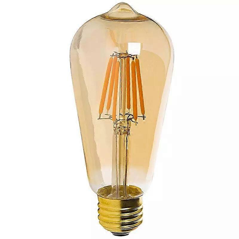 ST64 Filament Bulb, Amber, 12W, E27 Base