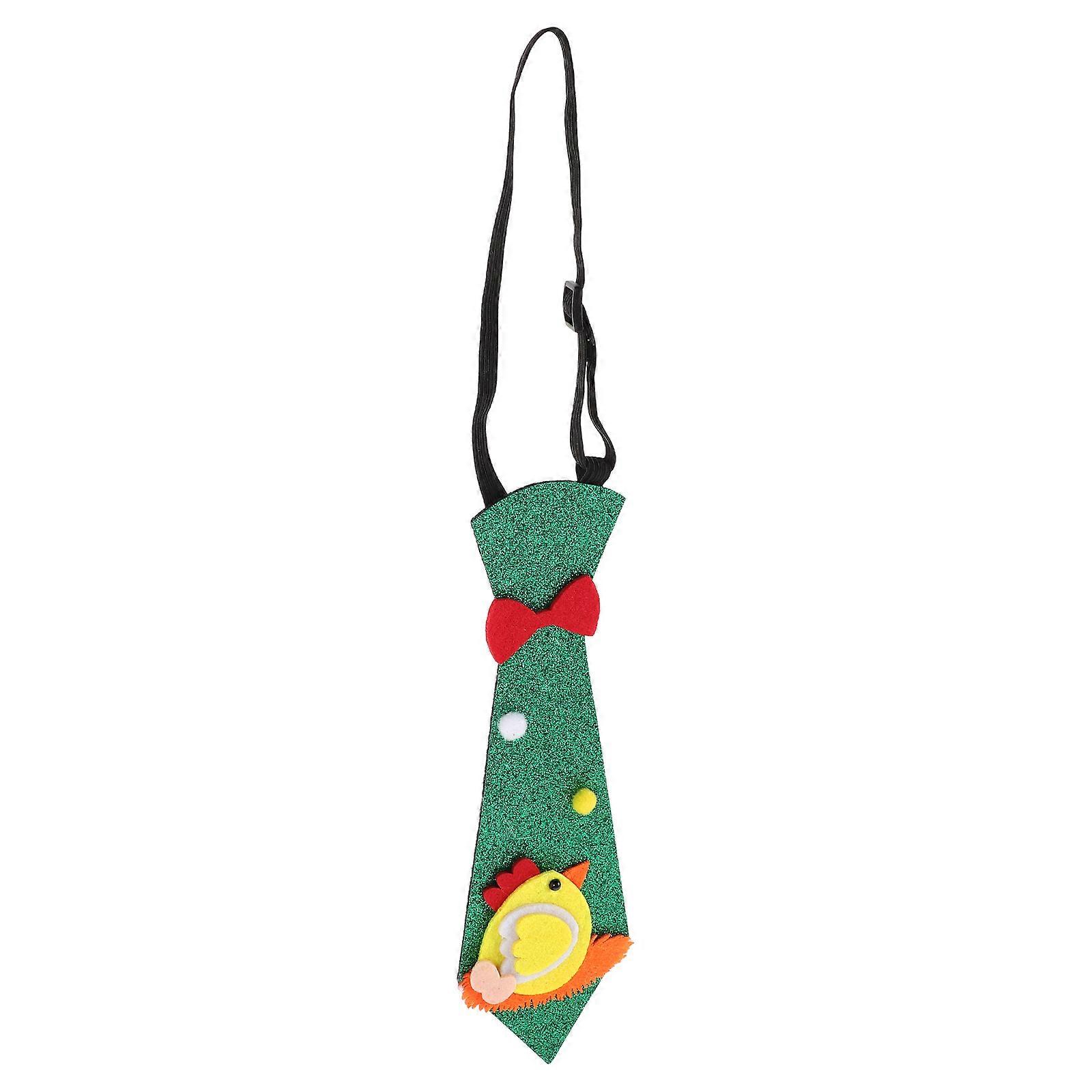 Adjustable Easter Necktie for Kids with Cartoon Pattern