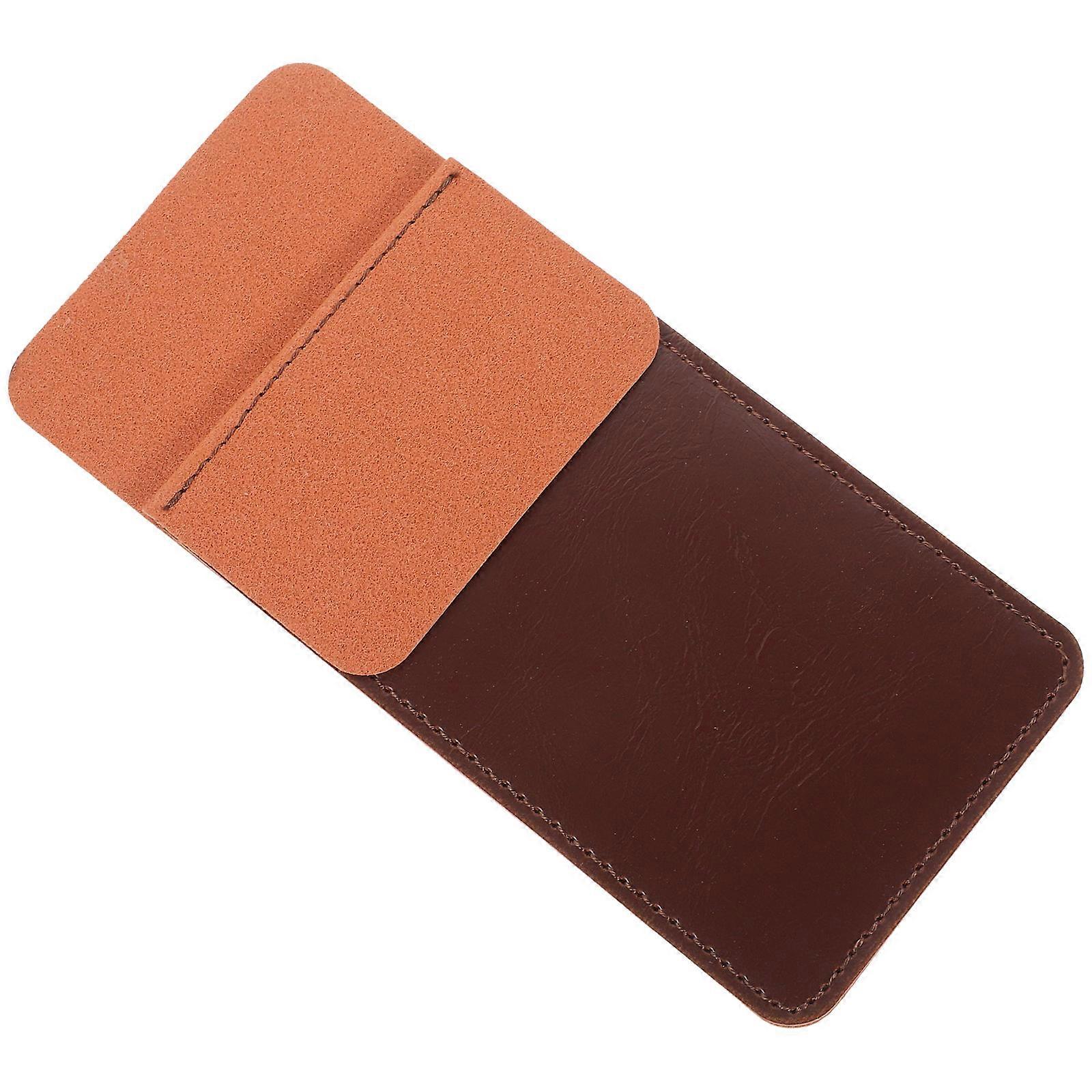 Pen Organizer Pocket Protector for Storage Brown