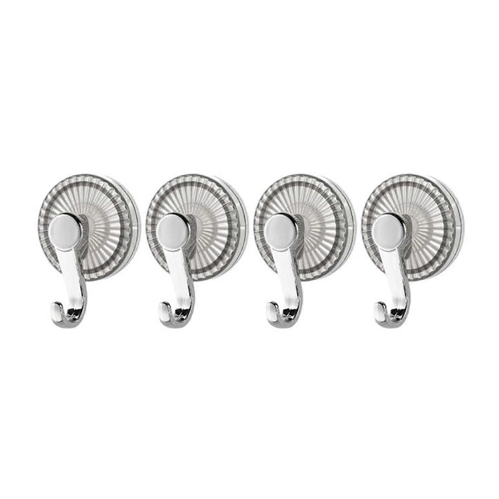 Suction Cup Hooks 3KG Capacity Reusable No Drill Wall Mounted Hooks for Bathroom and Kitchen