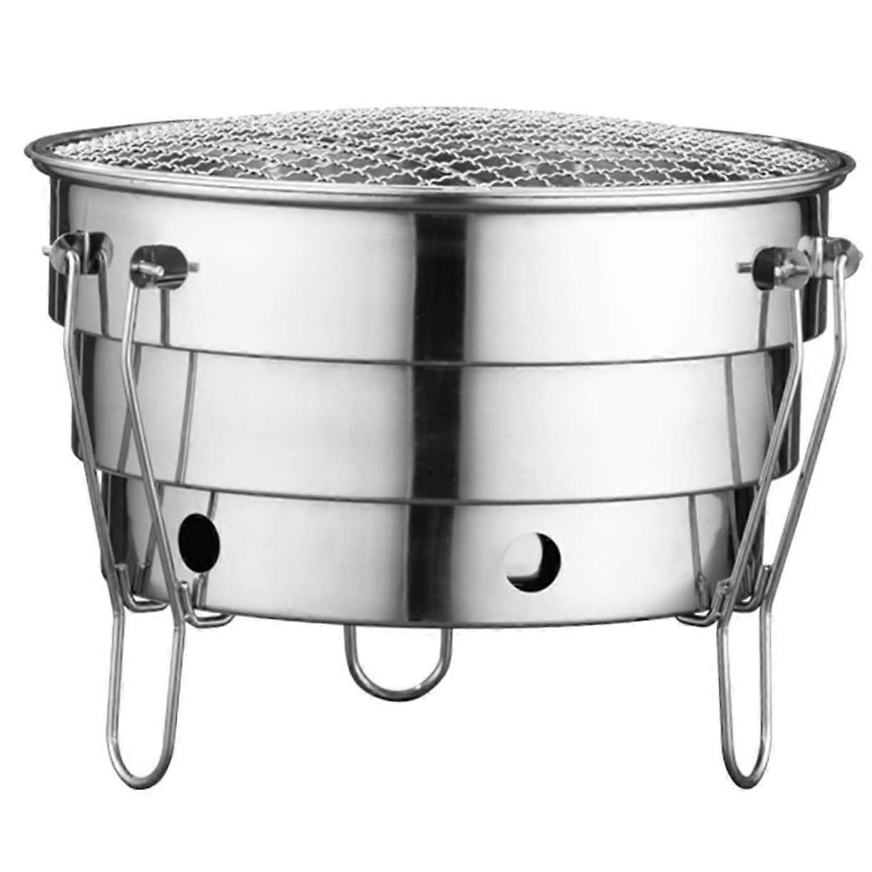 Portable Charcoal Grill Compact BBQ for Camping, Picnics, Beach, Easy Clean and Durable