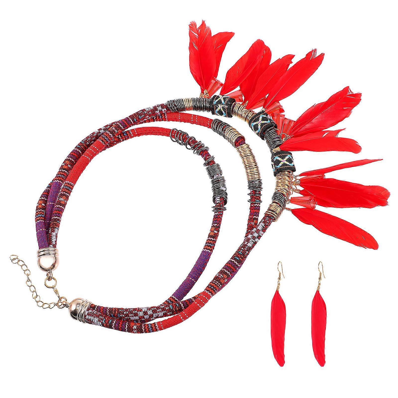 Earring Necklace Set Jewelry Accessories for Decor 6Sets