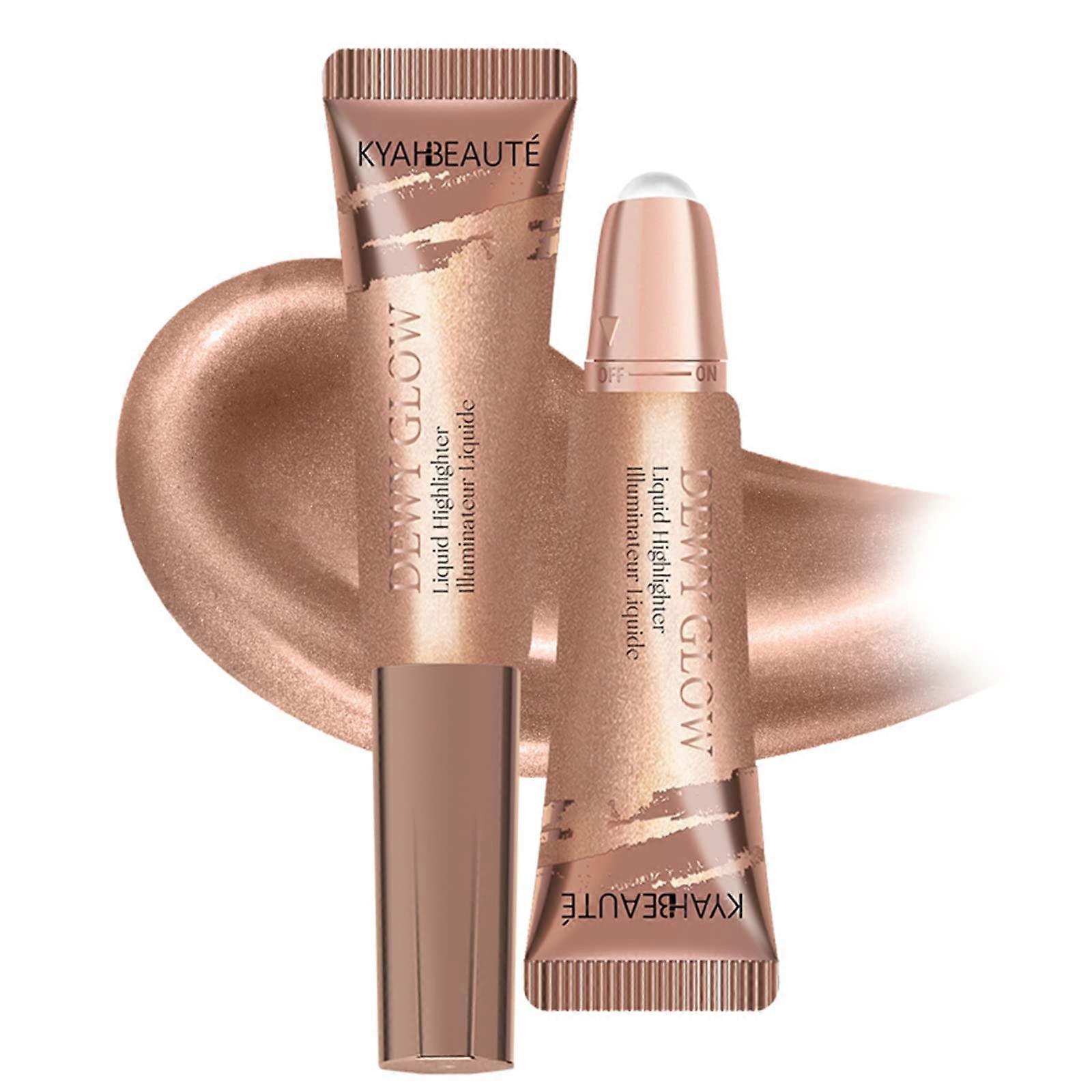 Liquid Bronzer Stick with Smooth Rolling Applicator for Precise Contour and Natural Glow