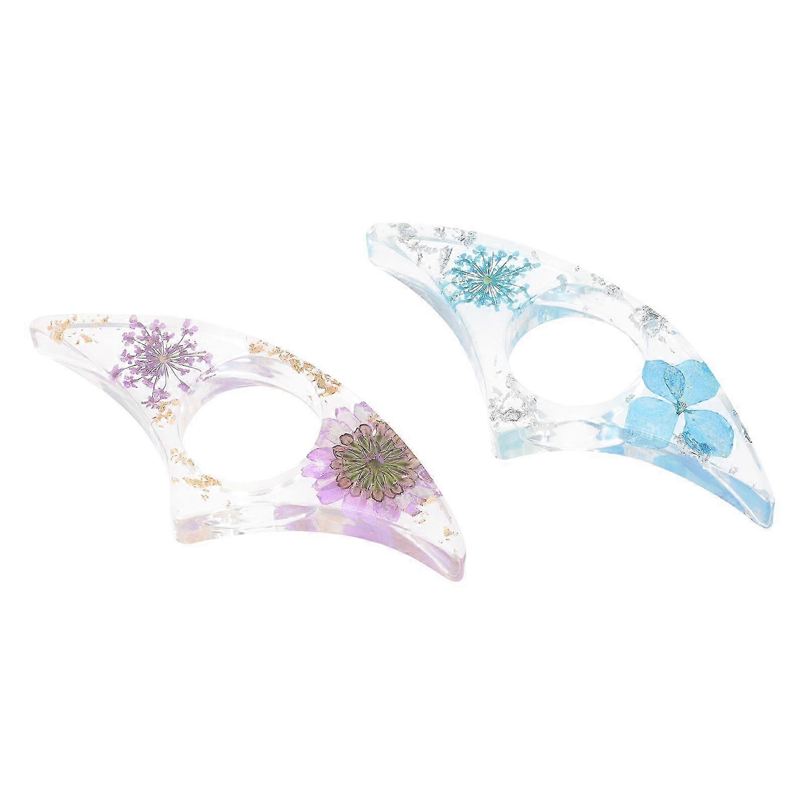 Reading Thumb Ring Book Page Holder for Page Spreading 2Pcs Transparent Holders