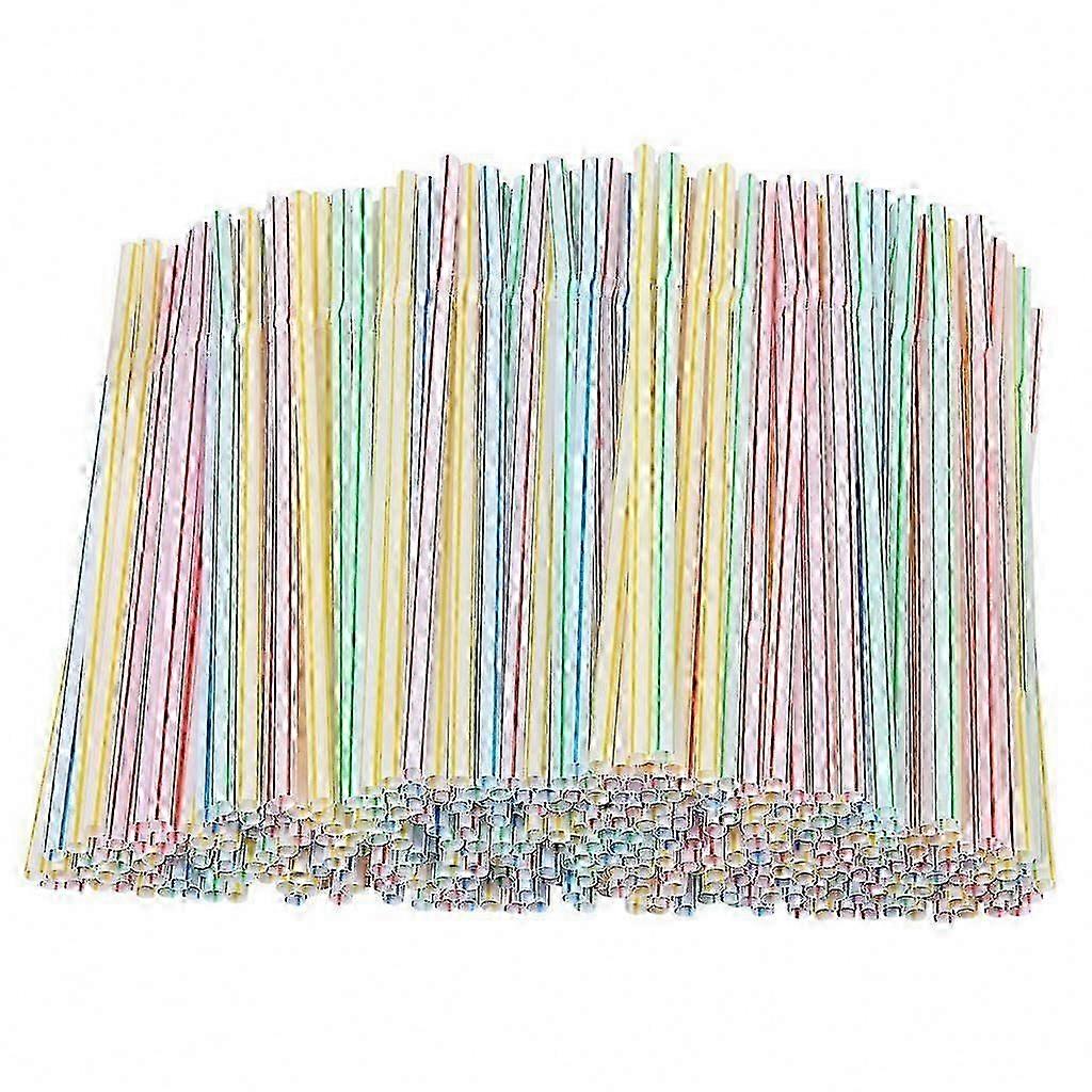 300 Plastic Drinking Straws 8 Inches Long Aed Striped Bedable