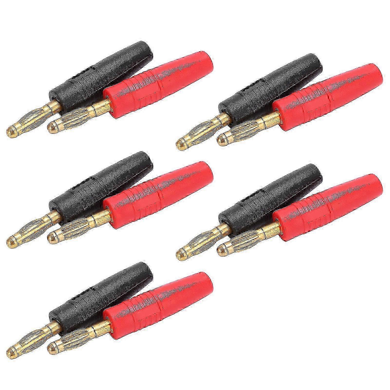5Set U17 4mm Banana Plug GoldPlated Flame Retardant Electrical Testing Accessory