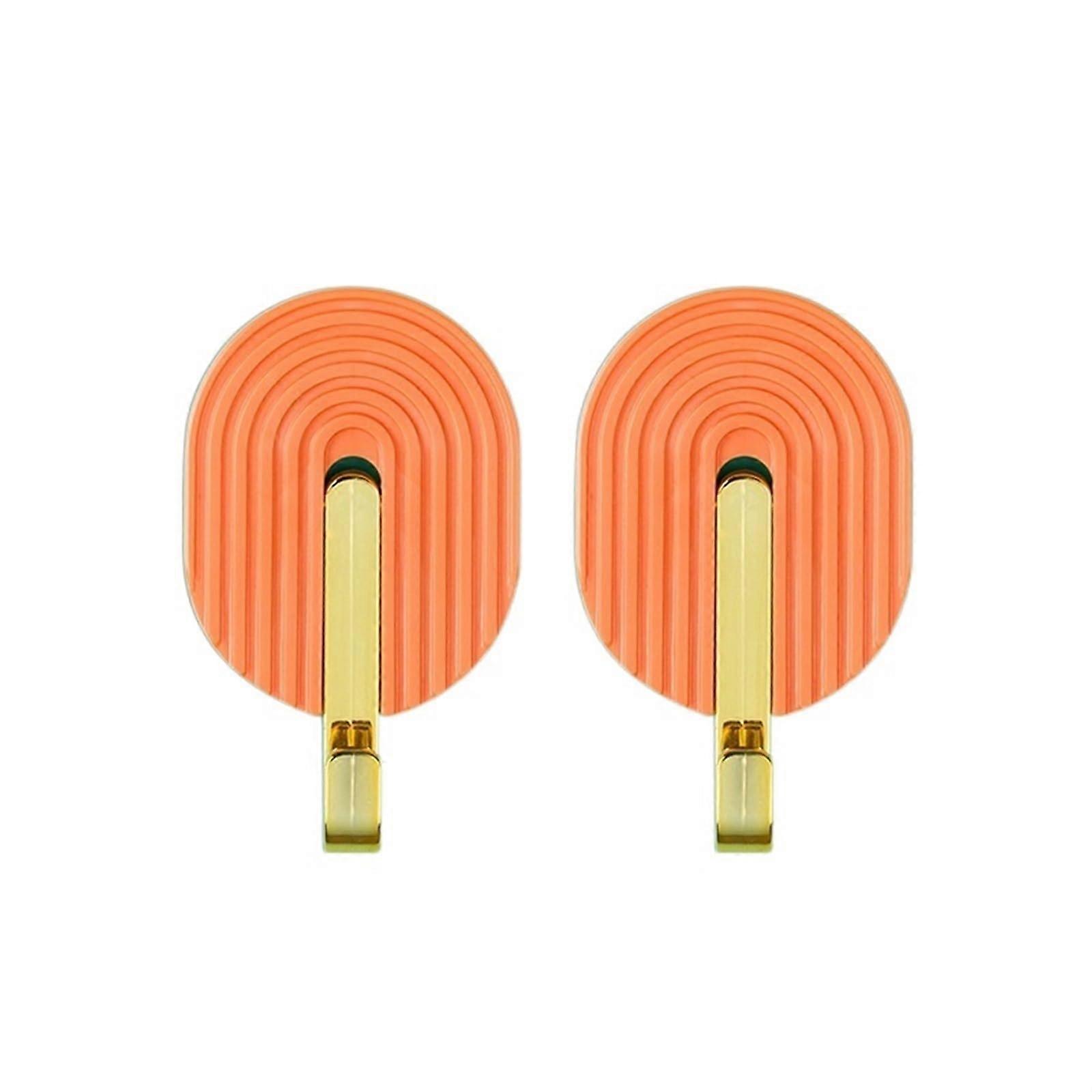 Wall Hook Bathroom Towel Rack with Strong Adhesive, SpaceSaving MultiPurpose Hanger Orange