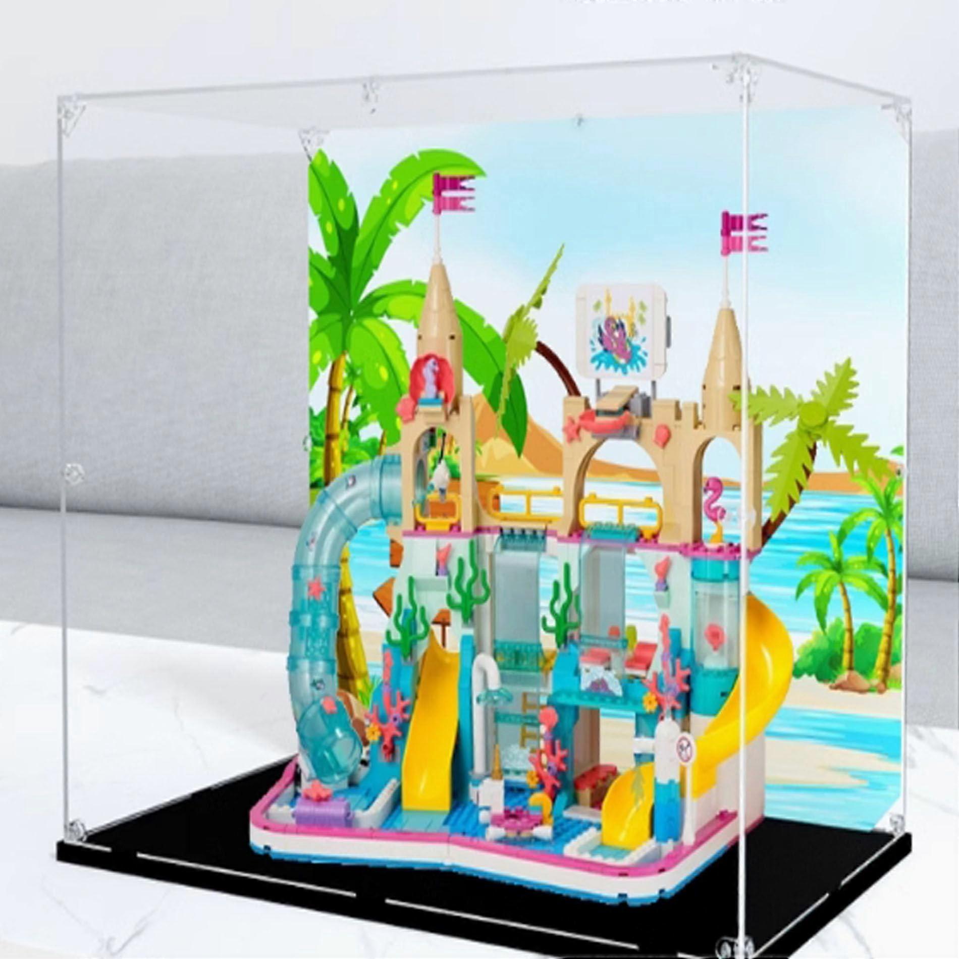 Display Case Dustproof Protection with Durable Aluminum Frame Wall Mount for  41430