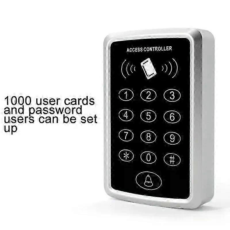 125kHz RFID access control keypad, EM card reader, access control system, door lock opener, keypad system, supporting 1000 users.