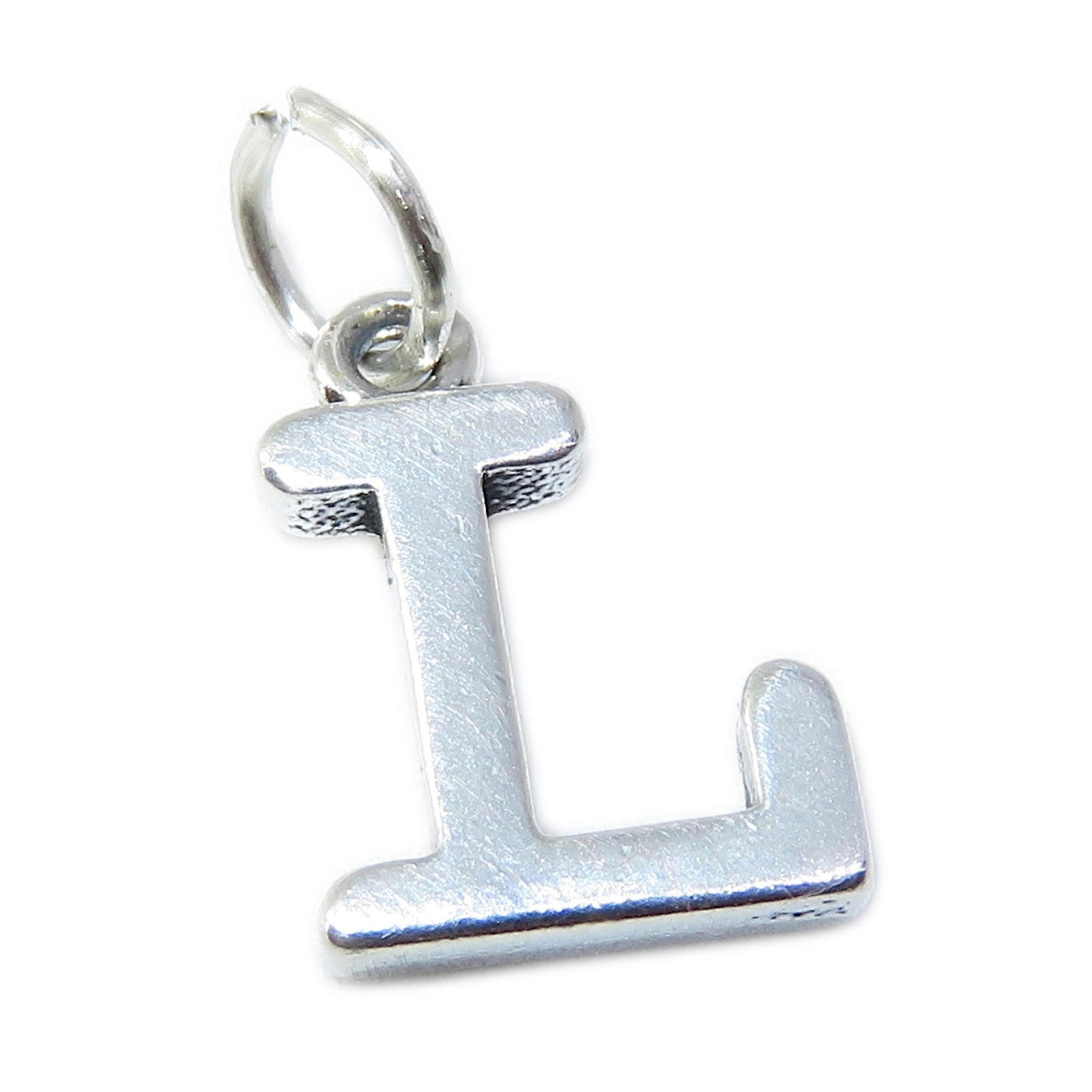 Letter L Initial L sterling silver charm .925 x 1 Initials charms