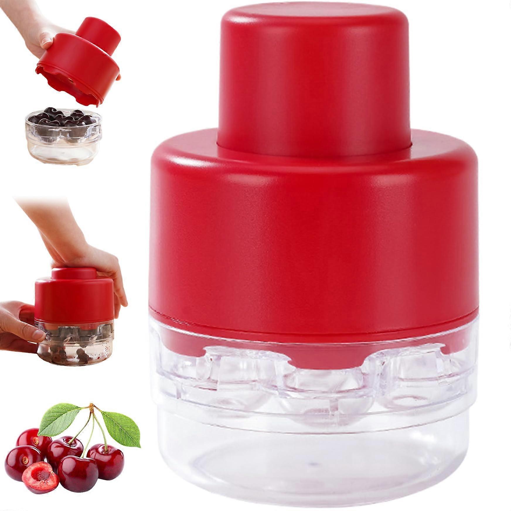 Cherry Pitter 7Hole Quick Release Cherry Pit Remover with Detachable Easy Clean Design for Kitchen