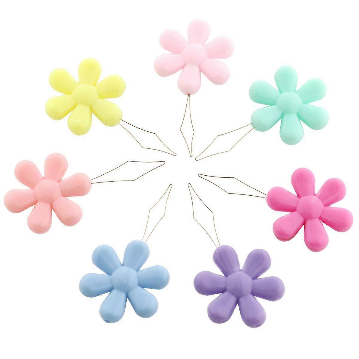 Needle Threader Set 10PCS Ergonomic Flower Head Copper Alloy Tools for Sewing and Hand Stitching