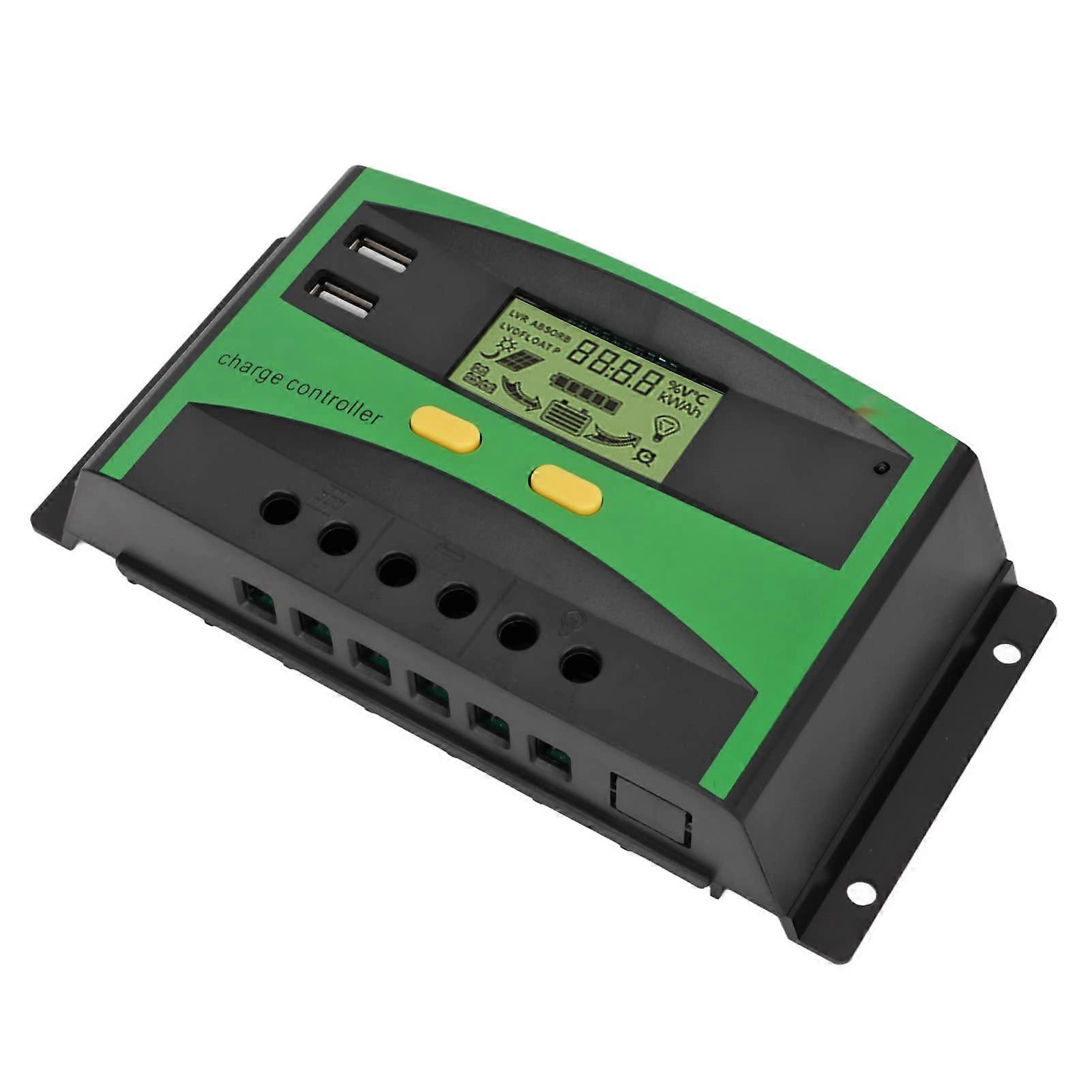 Solar Charge Controller 60A 12V 24V MPPT with LCD Display  Efficiency Dual Battery Support