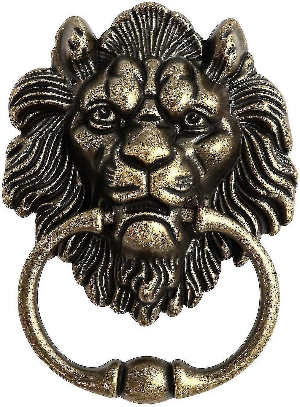Antique Bronze Lion Door Handle Classical Lion Head Knocker
