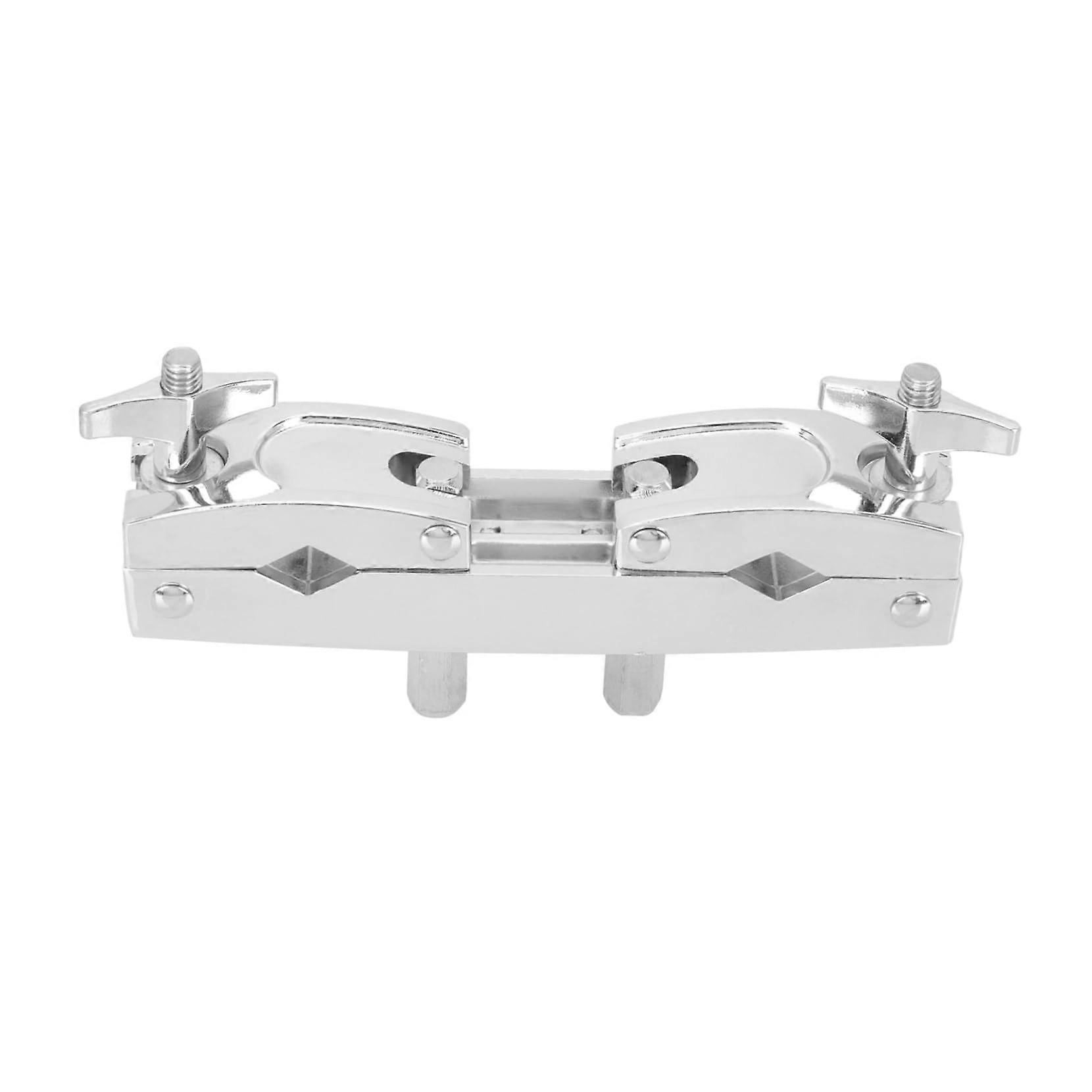 Secure Cowbell Mount for Drum Set, Adjustable Dual Clamp Holder, Quick Height Adjustment