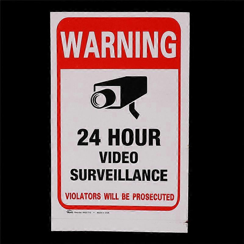 5pcs 24H CCTV Video Camera System Security Warning Sign Sticker