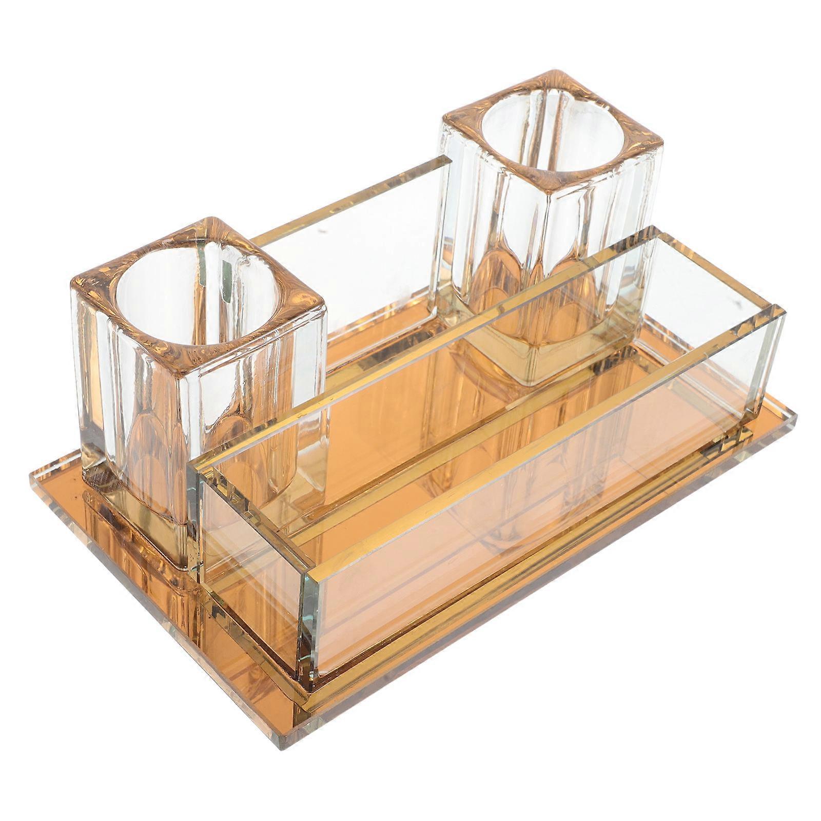 Orange Microphone Holder Stand Designed for Wireless Mic Use Acrylic