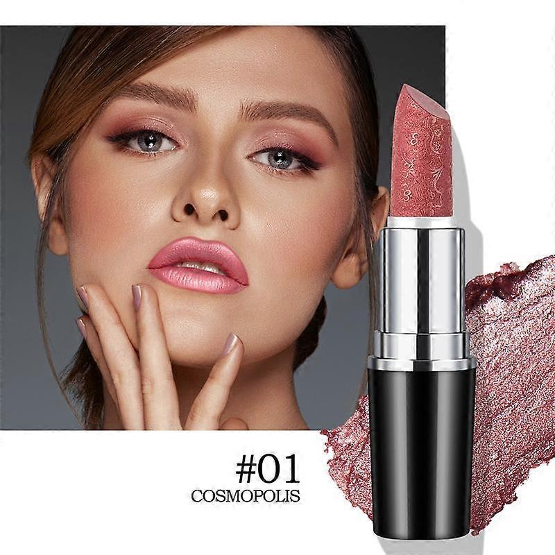 Shiny Lipstick - Long-lasting, Moisturizing, Glitter