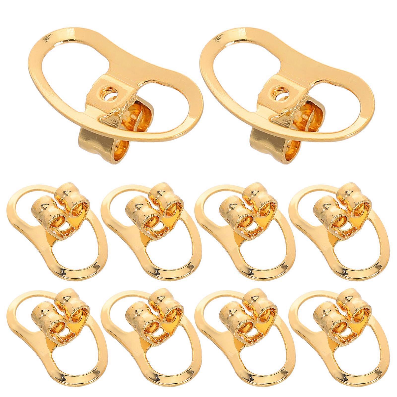 Adjustable Earring Lifters Copper Heavy Earring Support 10Pcs Set