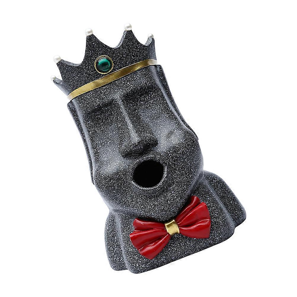 Delicate Paper Case Tissue Box for Storage 2Pcs Black Resin Material