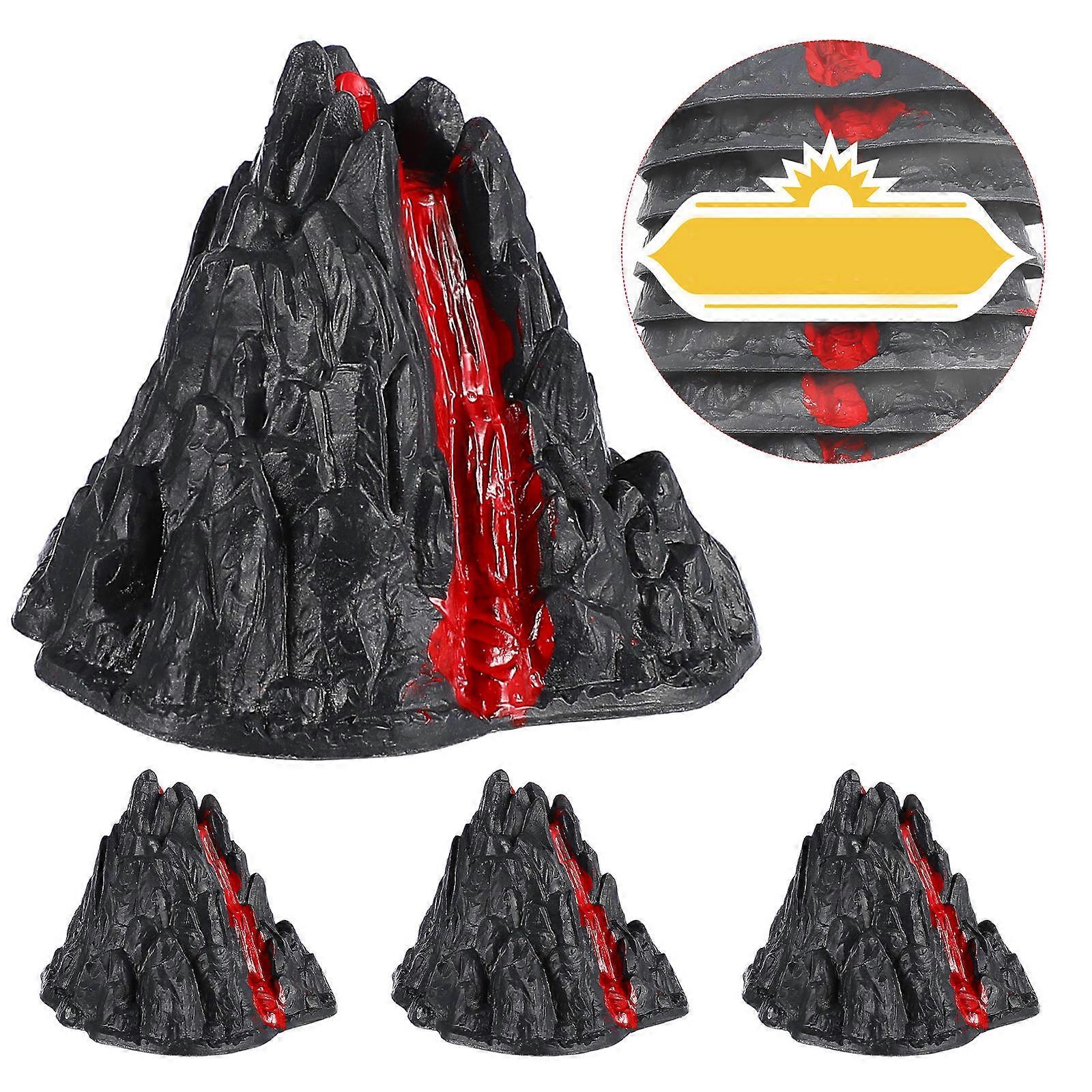 Volcano Models Simulation Volcano Toys for Decoration 10Pcs Set