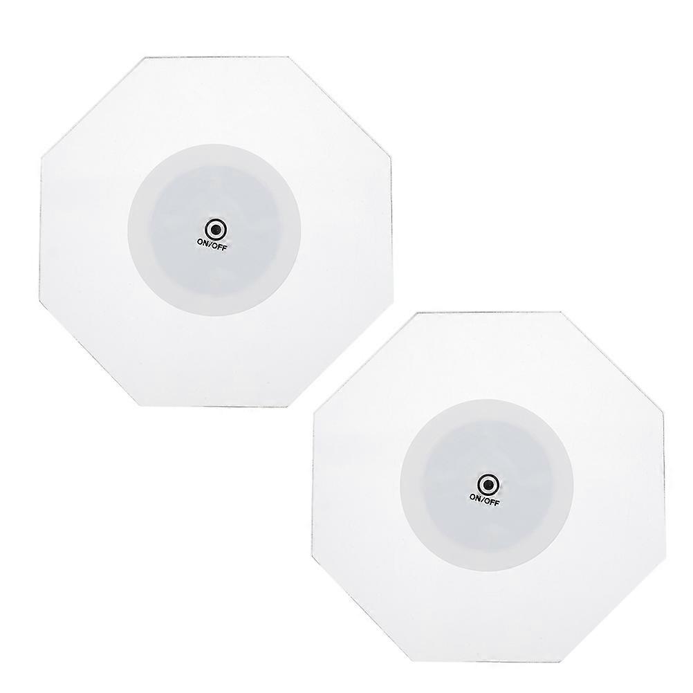 LED Acrylic Coaster for Drinks Lighting Up Bottle Coasters 2Pcs