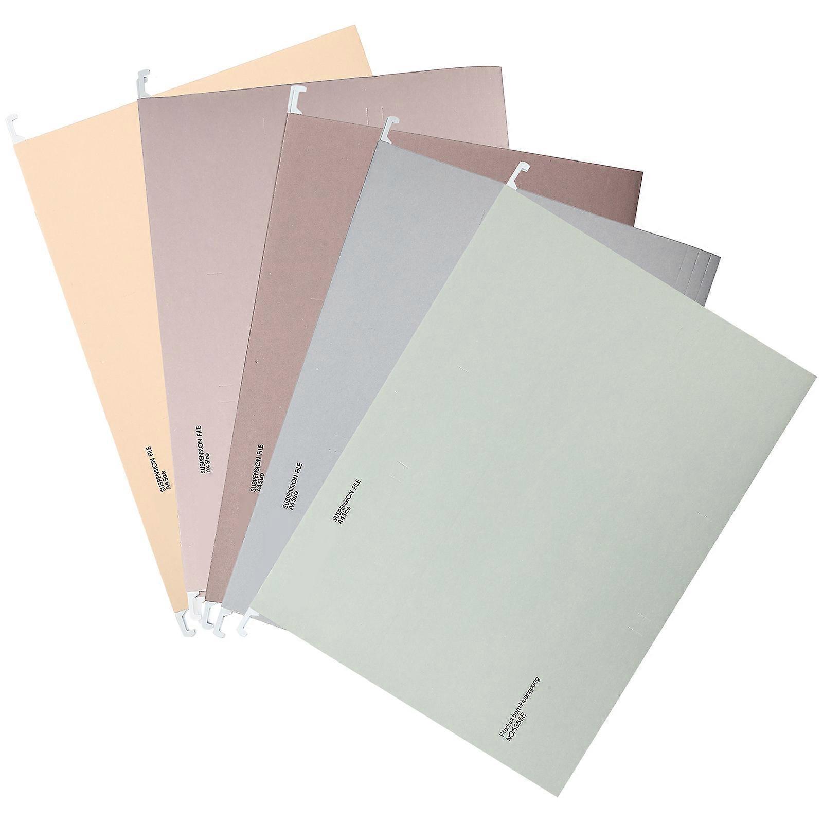 File Folders Hanging Document Container for Storage 5Pcs Portable Folder