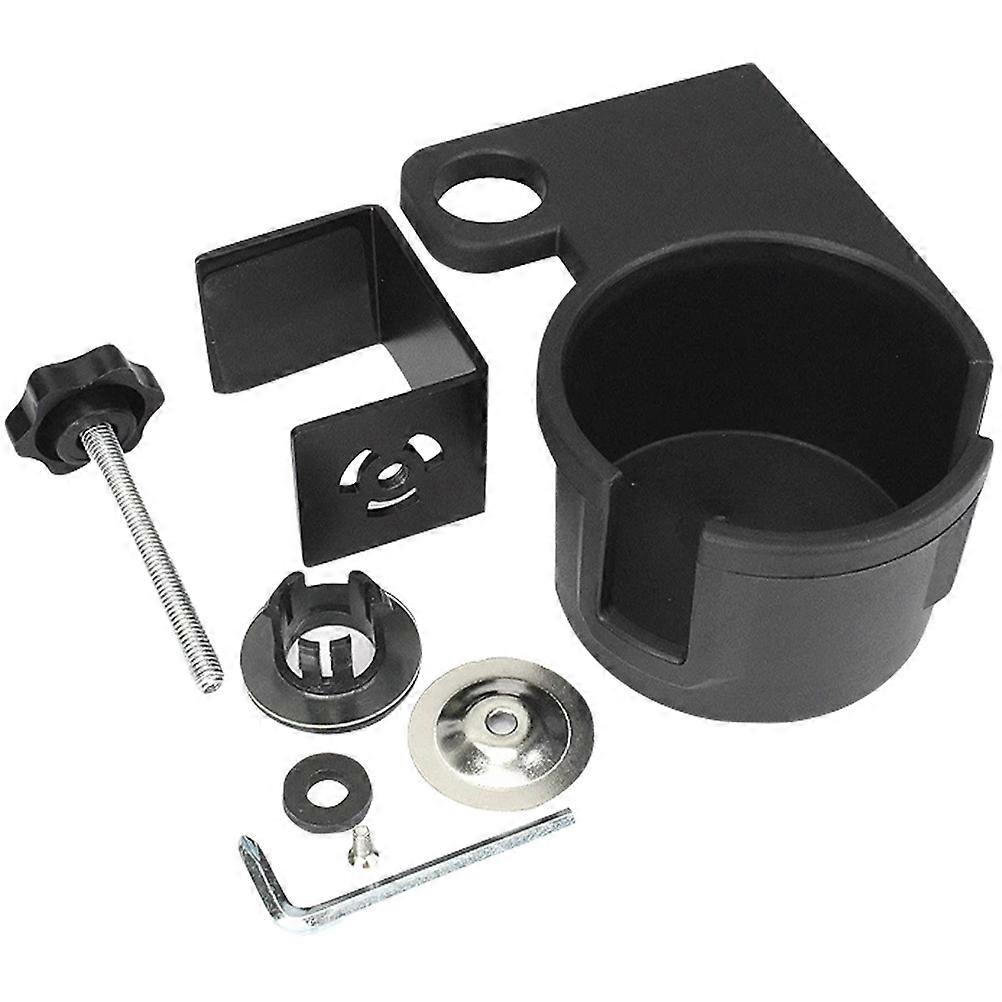 Desk Cup Holder for Beverage Use 2Pcs Clip on Table Side Black Cup Holders