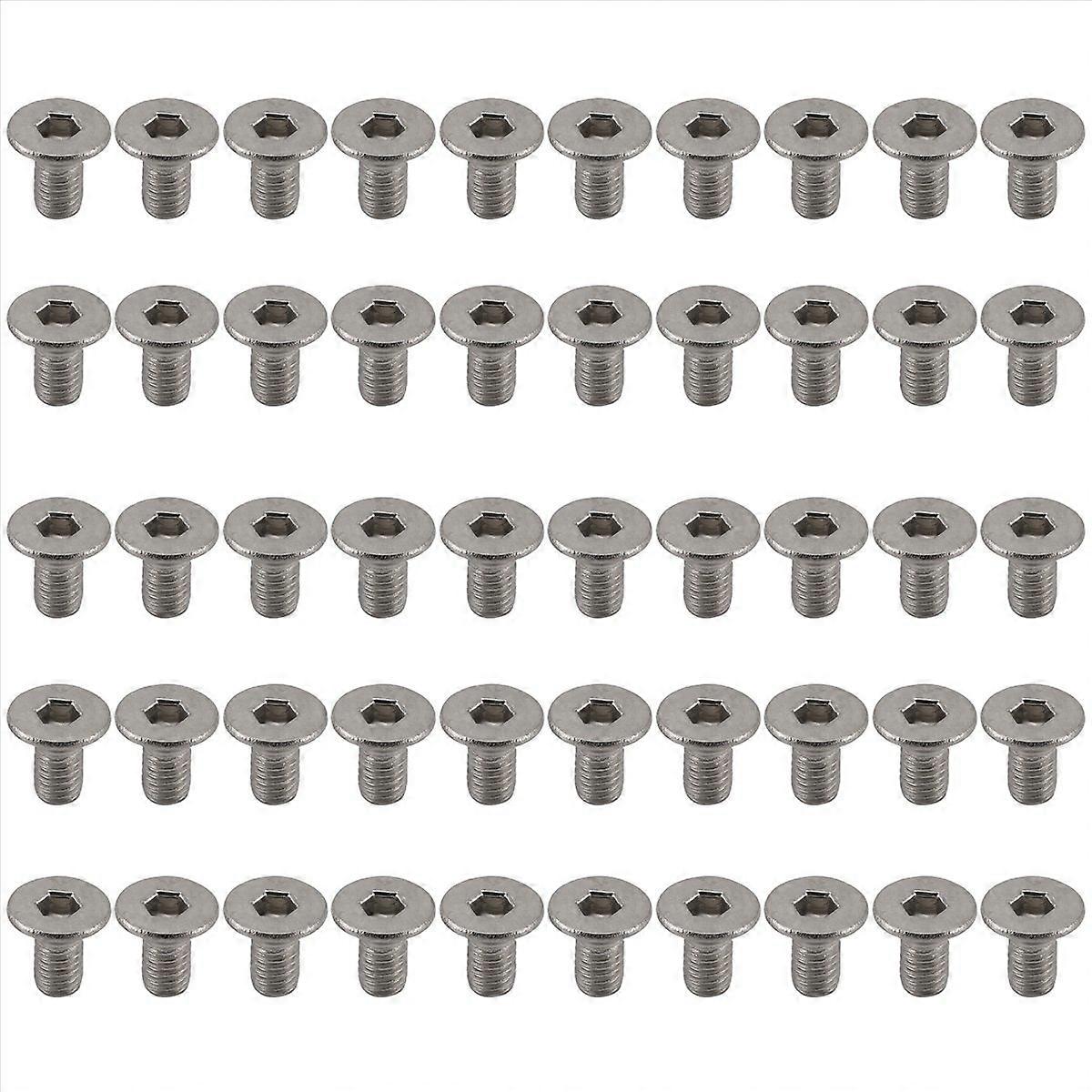M3 x 6mm Hex Socket Countersunk Flat Head Screw Bolts 50pcs