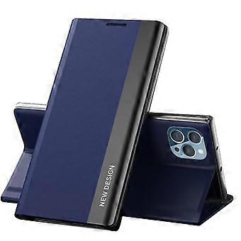 Case for iPhone 15 Plus PU Leather Magnetic Flip Cover with Stand Function 6.7 Inch Blue