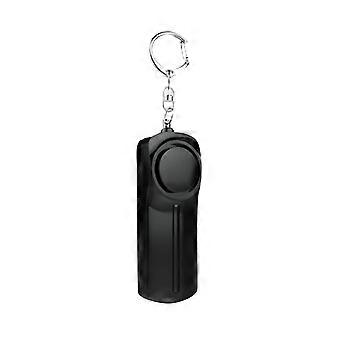 130dB  Safety Alarm with Light, Detachable Key Ring, Mini Black Self Defense Keychain