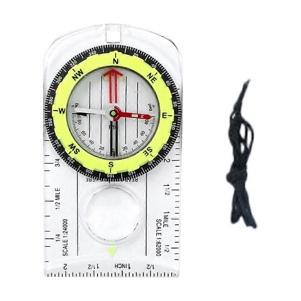 Multifunctional Compasses Navigation Compasses Map Ruler Magnifier Exploring Hiking Map Reading Orienteering Compasses