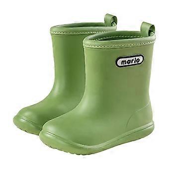 Regenlaarzen voor peutermeisjes, lichtgewicht en duurzame enkellaarzen – geschikt voor kinderen van 3-4 jaar, Z03 Groen