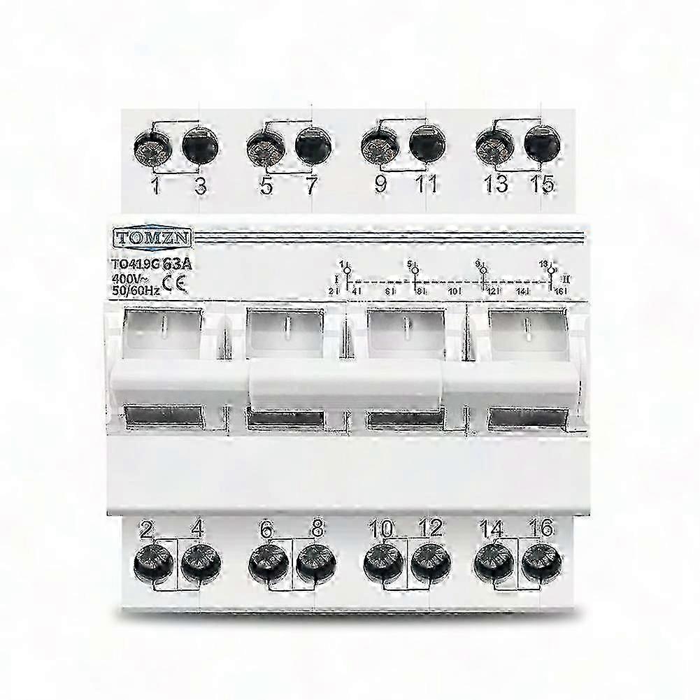 3 Phase 63A Manual Transfer Switch with Interlock compatible with Dual Power Supply