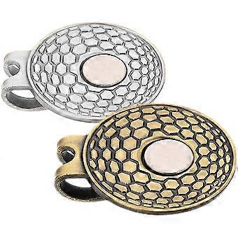 Lot de 10 marqueurs de golf en métal pour balles, avec clip décoratif pratique.