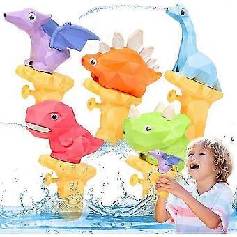 5pcs Dinosaurs Water Gun Bath Toys Gifts compatible with Kids 3 4 5 Years Old Outdoor Game Toys compatible with Swimming Pool Beach Accessory,2024 Pin