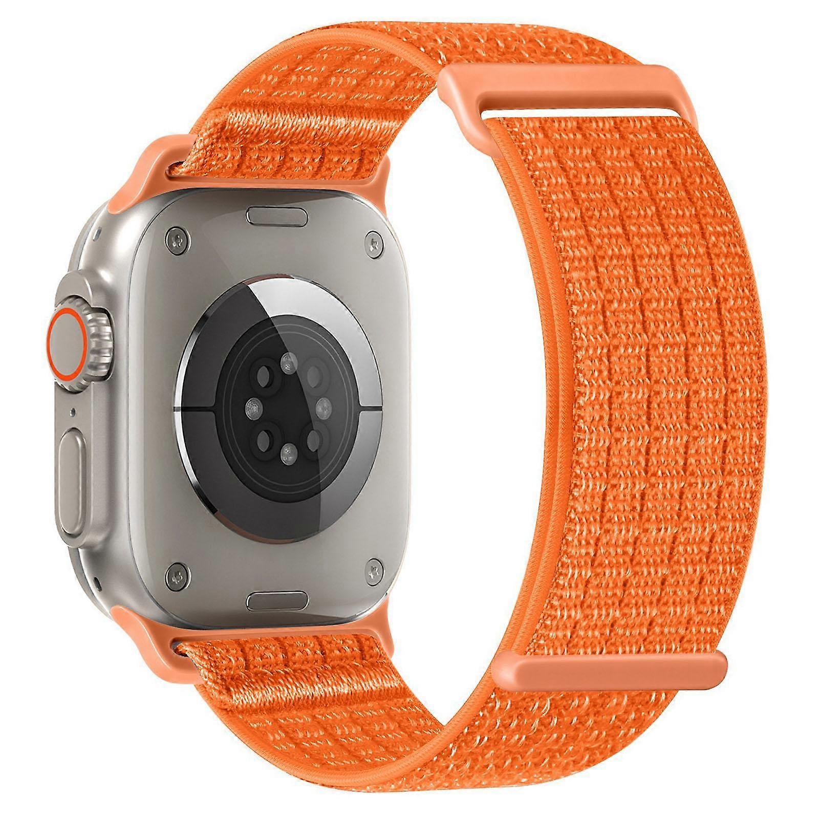 Two Section Nylon Woven Breathable Hook And Loop Fastener Watch Band