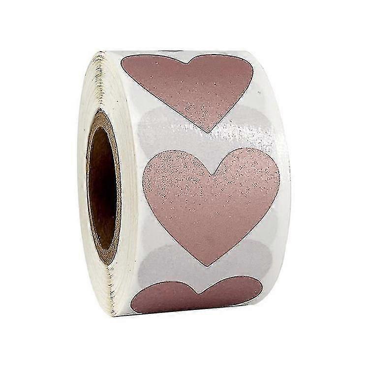 1 Rollo 300 Piezas Pegatinas de Corazón