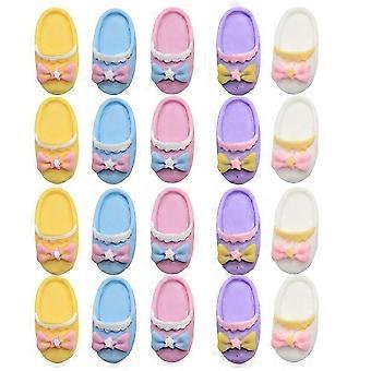 Micro Landscape Accessory Resin Mini Slipper Model compatible with Decor 20Pcs Assorted Color