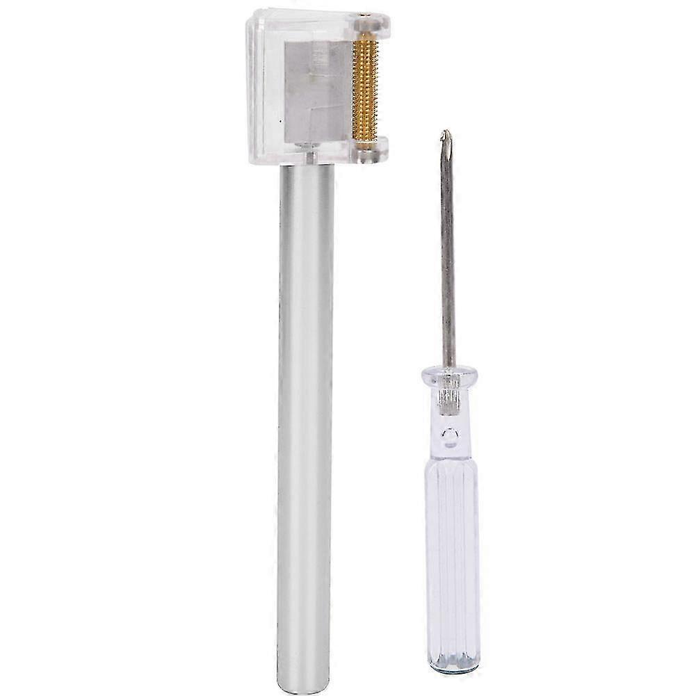 Multi Function Leather Edge Oil Pen Edge Dye Roller Applicator DIY Leather Crafts Tool(Silver )