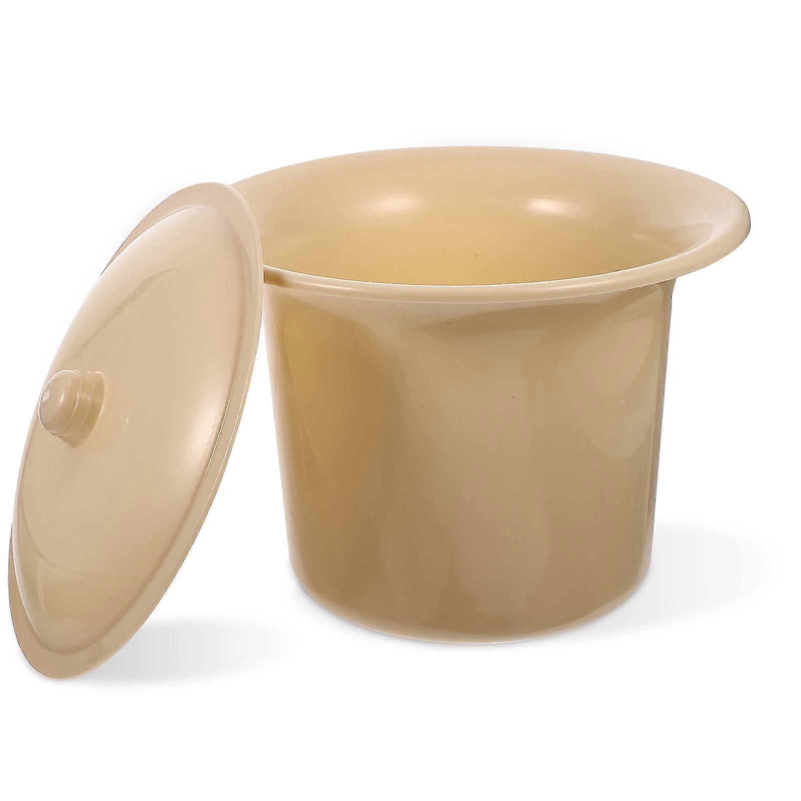 Khaki Household Urinal Pot for Storage Multi-Function Thick Chamber Pot