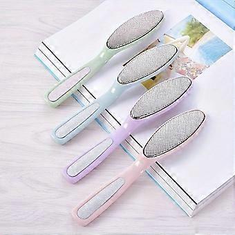4 Pcs Stainless Steel Foot Grinder Set, Dead Skin Remover Callus File for Pedicure, Light Beige Foot Care Tool for Smooth Soft Feet