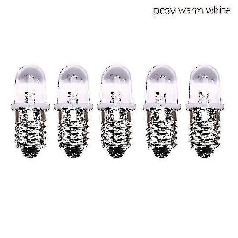 5pcs DC 3V 4.5V E10 LED Bulb Instrument Indicator Flashlight Bulb
