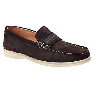 Base London Heren Drum Suède Loafers