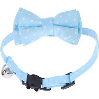 Collar con pajarita para perros, de algodón, con diseño ajustable.