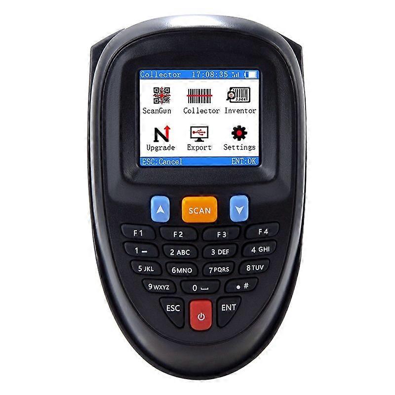 1D CCD Red Light Wireless Barcode Reader Scanner Data Collector With 2.2-Inch LCD Screen