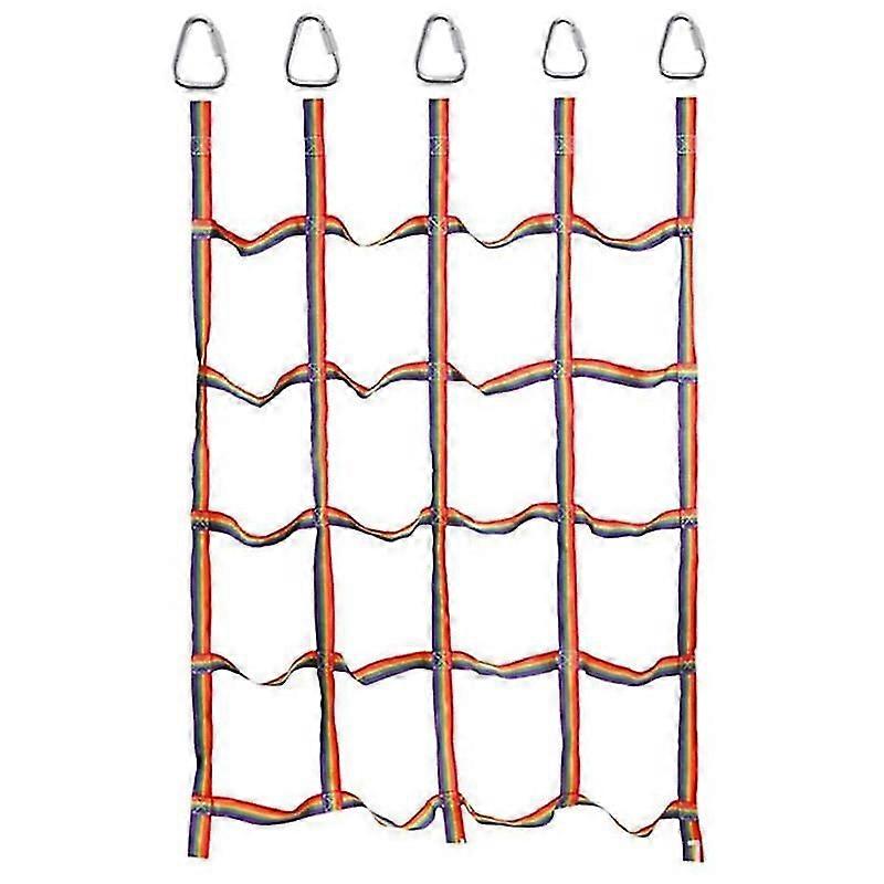 Indoor/Outdoor Climbing Net (72 polegadas x 57 polegadas) Playground Freight Net, Swing Climbing Net, Criança