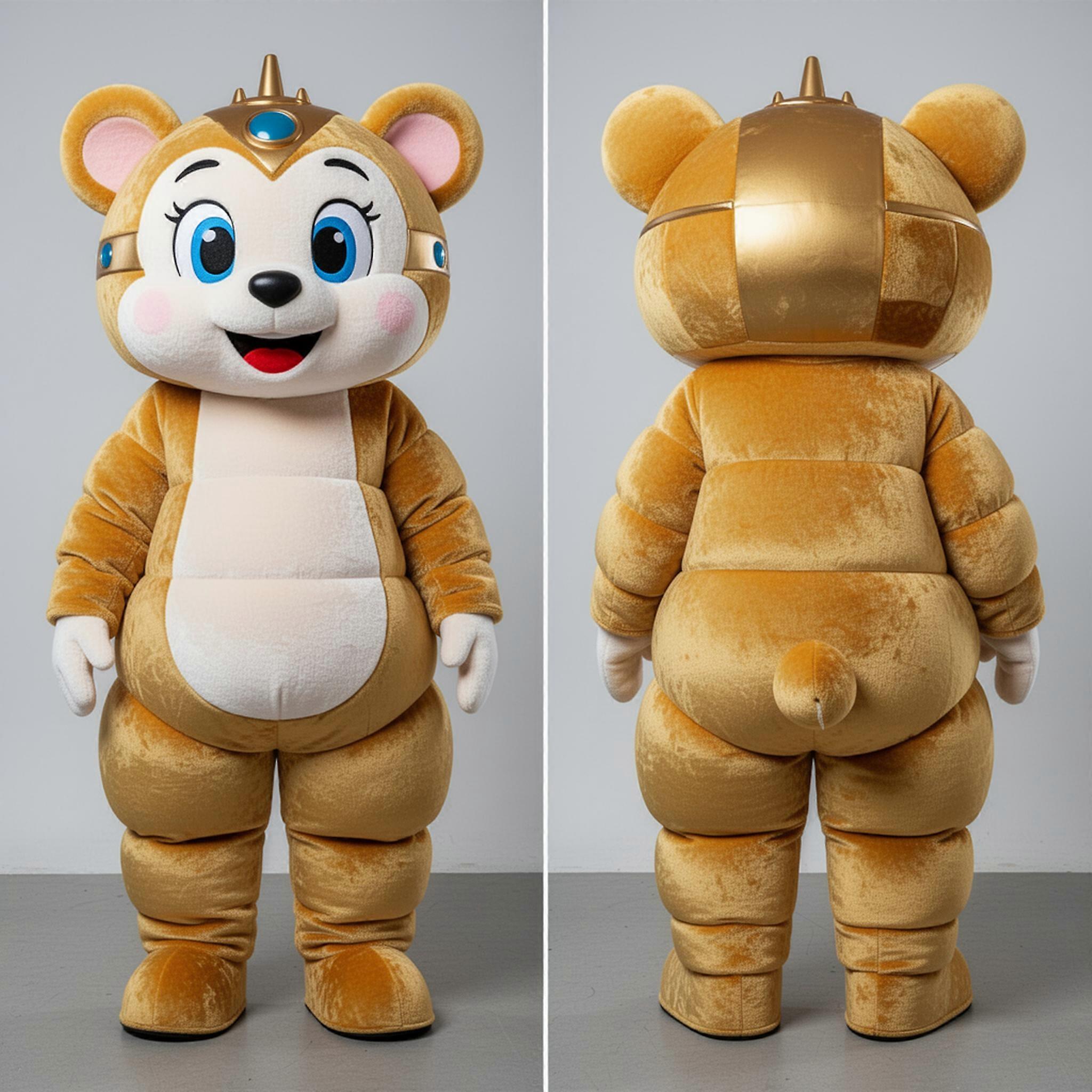 MASTICOT Golden Velvety Gyro Mascot
