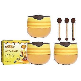 Hydraterend lipmasker vervaagt zwarte lipkleur Lip Stretch Repair met lipborstel Lipmasker is niet vettig en gemakkelijk te absorberen