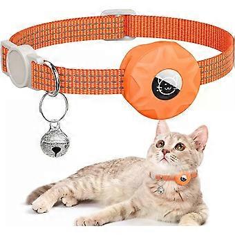 for / AirTag Cat Collar,Air Tag Pet Collar with airtag Holder and Bell Reflective GPS Kitten Collar for Girl Boy Cats gatos